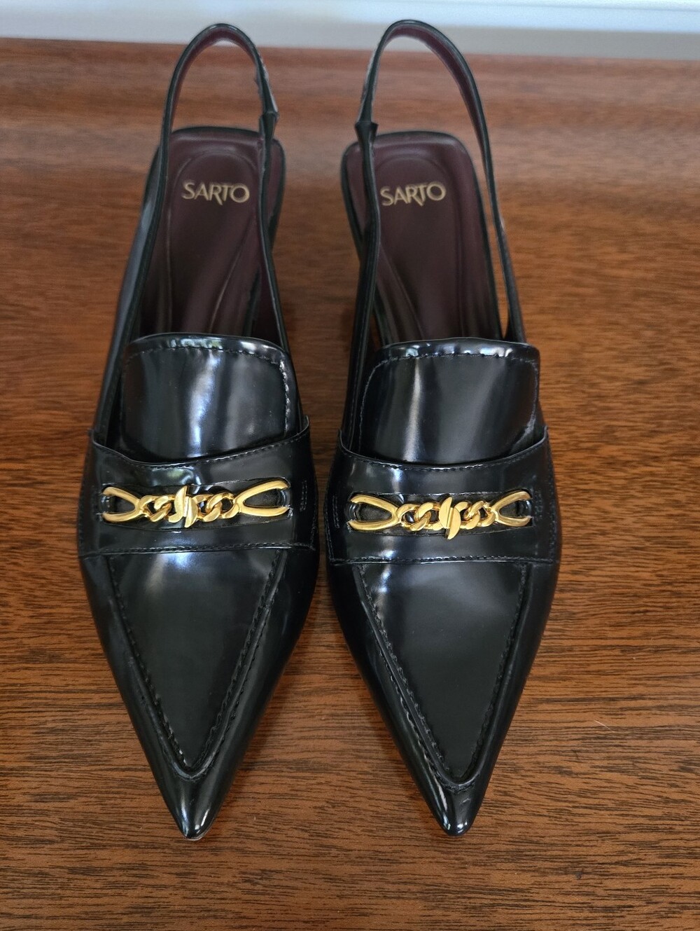 Franco Sarto Sling Back Kitten Heel
